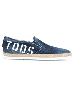 кеды с плетеной отделкой Tods Tod`S