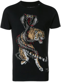 декорированная футболка с принтом тигра Philipp Plein