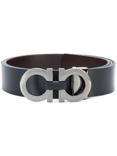 ремень с двойной пряжкой Gancio Salvatore Ferragamo