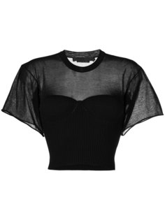 укороченный топ-бюстье Alexander Wang