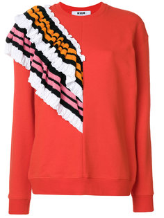свитер с рюшами MSGM