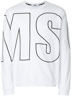 толстовка с логотипом MSGM