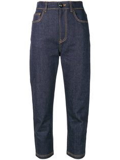 straight cropped jeans Fendi