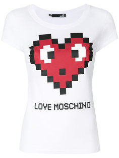 футболка с принтом-логотипом Love Moschino