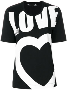футболка с принтом-логотипом Love Moschino