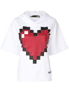 толстовка с принтом сердца Love Moschino