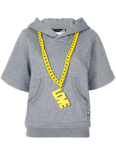 толстовка с короткими рукавами и логотипом  Love Moschino