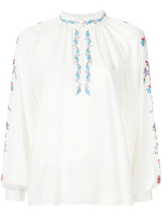 блузка с цветочной вышивкой Vilshenko