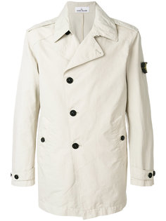 double-breasted fitted coat Stone Island