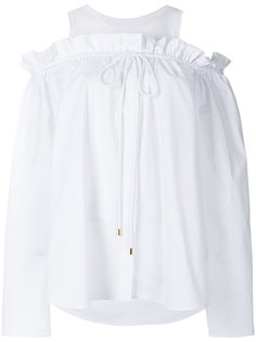 блузка с вырезами на плечах Alberta Ferretti
