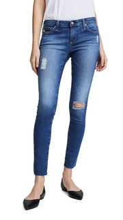 AG Raw Hem Legging Ankle Jeans