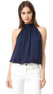 alice + olivia Maris Gathered Halter Top