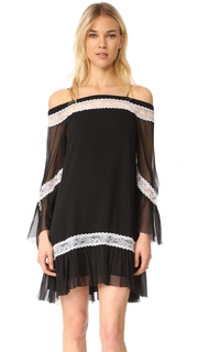 alice + olivia Willie Cold Shoulder Bell Sleeve Dress
