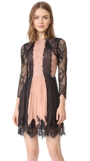 alice + olivia Kaylen Lace 3/4 Sleeve Dress