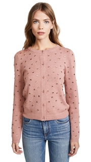 alice + olivia Ruthie Rhinestone Cardigan