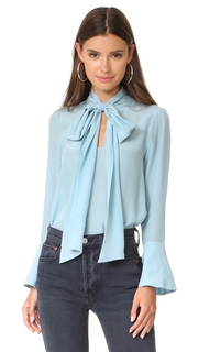alice + olivia Wesley Bow Neck Blouse
