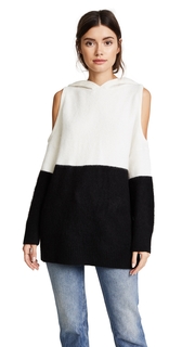 alice + olivia Victor Cold Shoulder Hoodie