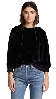 alice + olivia Adam Oversized Velvet Hoodie