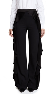 alice + olivia Wallace Side Ruffle Pants