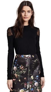 Adam Lippes Lace Crew Neck Sweater