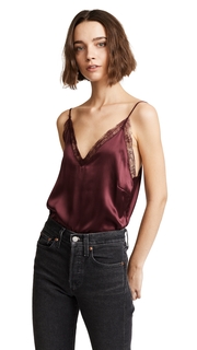 ANINE BING Deep V Lace Cami