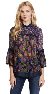 Anna Sui Rose Trellis Top