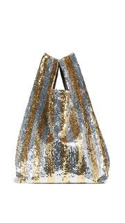 ASHISH Classic Sequin Stripe Tote