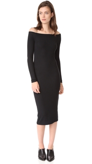 ATM Anthony Thomas Melillo Modal Rib Off the Shoulder Dress