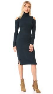 Autumn Cashmere Cold Shoulder Turtleneck Dress