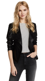 BB Dakota Peppin Vegan Leather Drapey Jacket