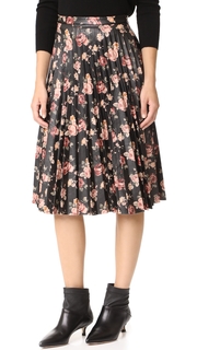 BB Dakota Abela Printed Pleated Skirt