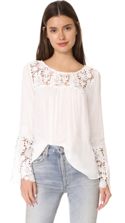 BB Dakota Zanna Lace Long Sleeve Top