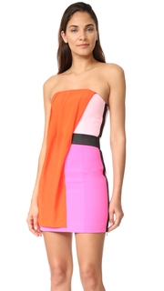 Barbara Bui Strapless Multicolor Dress