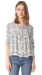 Bella Dahl Ruffle Button Down Shirt