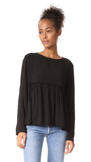 Bella Dahl Ruffle Button Back Top