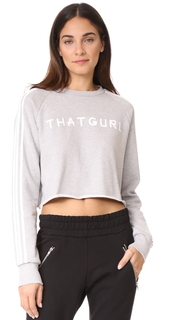 Baja East LS Cropped Sweatshirt