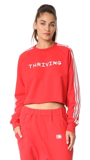 Baja East Thriving Terry Crop Sweatshirt