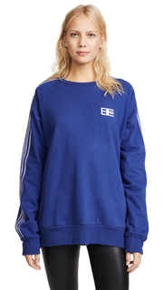 Baja East Embroidered Crew Sweatshirt