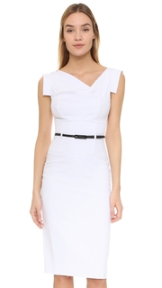Black Halo Jackie O Belted Dress