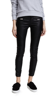 Blank Denim Black Vegan Leather Moto Pants