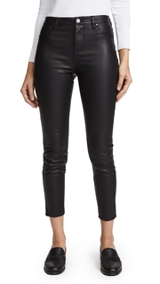 Blank Denim The Principle Mid Rise Vegan Leather Skinny Pants