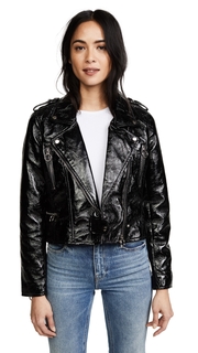 Blank Denim Black Shiny Jacket