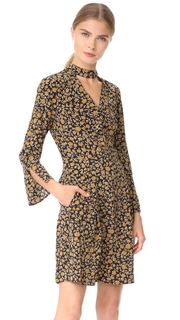 Derek Lam 10 Crosby Cascade Shift Dress with Bell Sleeves