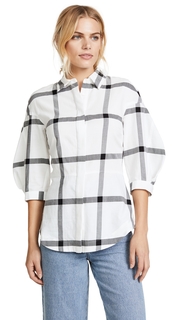 Derek Lam 10 Crosby Buttondown Shirt with Lace Up Back