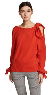 Derek Lam 10 Crosby Cashmere Sweater with Tie Detail