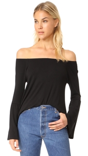 Chaser Flare Sleeve Off Shoulder Tee