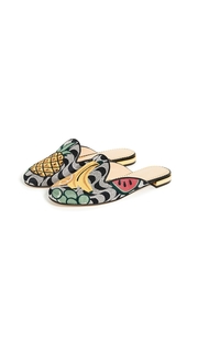 Charlotte Olympia Fruit Salad Slipper Mules