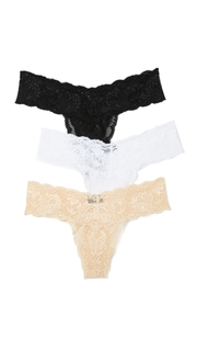 Cosabella Never Say Never Cutie 3 Pack Low Rise Thongs