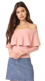 cupcakes and cashmere Otis Off Shoulder Sweater