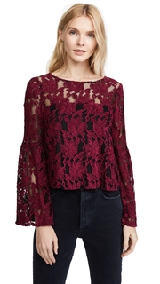 cupcakes and cashmere Florent Lace Blouse